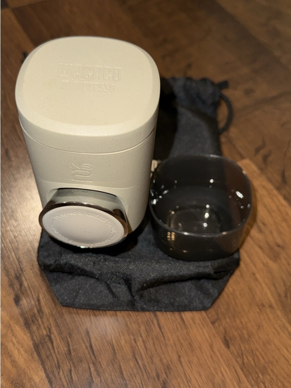 Portable Espresso Maker in Beige with Black Accents - Picture 5 of 5